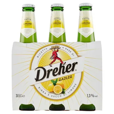 Dreher Lemon beer, 3 × 0.33 l