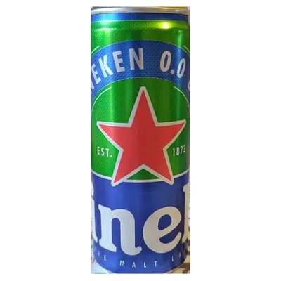 Heineken пиво светлое безалкогольное в жестяной банке, 0,33 л