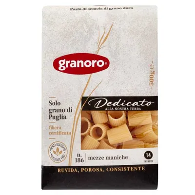 Granoro Dedicato Mezze Maniche n.186, 500 g