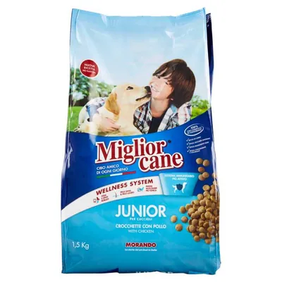 Migliorcane Junior 1 dry puppy food with chicken, 1.5 kg