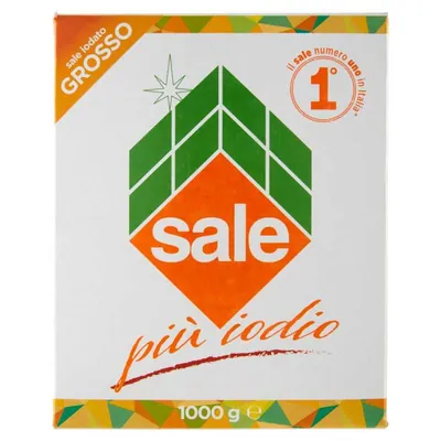 Sale di Sicilia пищевая соль крупная йодированная, 1 кг