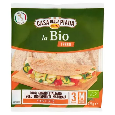 Casa della Piada Crm пьядина органическая из полбы, 200 г