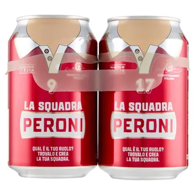 Peroni пиво светлое в банке, 0,33 л, 4,7%