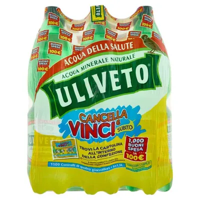 Uliveto минеральная вода естественно газированная, 1,5 л