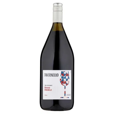 Tavernello Красное полусухое вино Frizzante Amabile Rosso, 1,5 л, 8%