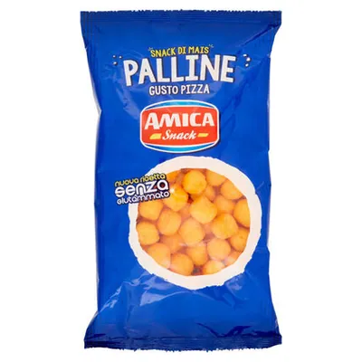 Amica Chips кукурузные шарики со вкусом пиццы, 125 г