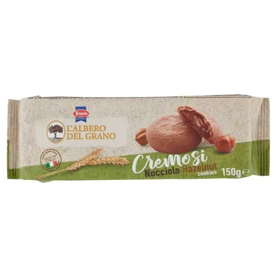 L'Albero Del Grano Печенье с начинкой со вкусом фундука Cremosi, 150 г