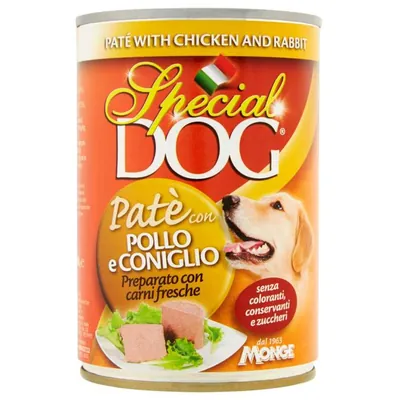 Monge Special Dog паштет для собак с курицей и кроликом, 400 г