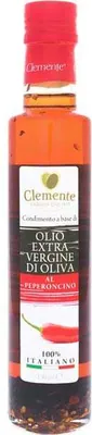 Clemente Нерафинированное оливковое масло Extra Vergine со вкусом перца чили, 250 мл