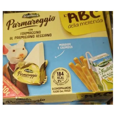 Parmareggio ABC snack kit with processed cheese, 1 pc