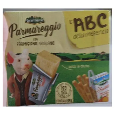 Parmareggio ABC snack kit with Parmigiano Reggiano cheese, 1 pc