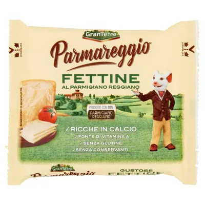 Parmareggio Плавленый сыр Fettine, 150 г