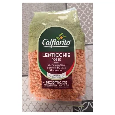Colfiorito red split lentils, 400 g