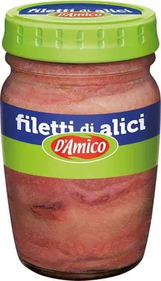 D'Amico Филе анчоусов в подсолнечном масле, 80 г