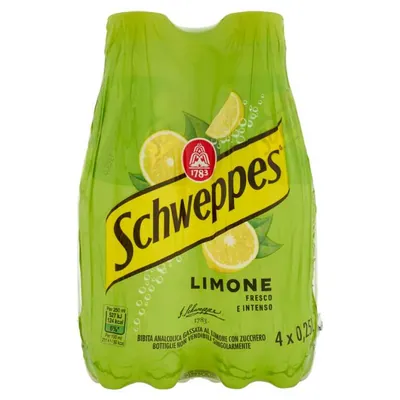Schweppes лимонный напиток, 4 × 0,25 л