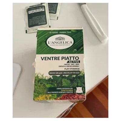 L'Angelica Ventre Piatto herbal tea, 18 tea bags