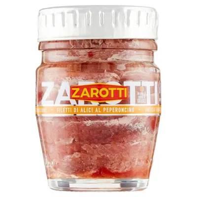 Zarotti Филе анчоусов с перцем чили, 60 г