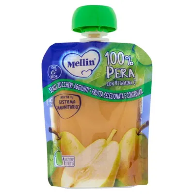 Mellin Грушевое пюре в пауче, 90 г