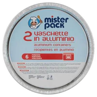 Mister Pack Контейнеры алюминиевые для пиццы, 2 шт.