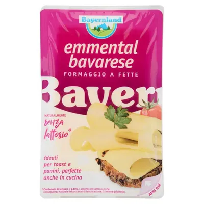 Bayernland Emmentaler Cheese Slices Lactose-Free, 100 g