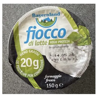 Bayernland high protein cottage cheese, 150 g