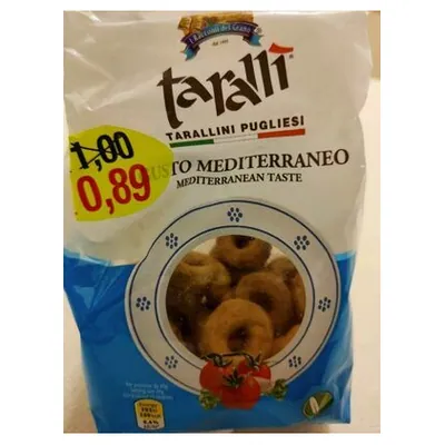 Apulia Food Mediterranean taralli, 250 g