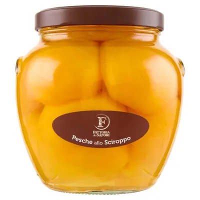 Fattoria dei Sapori Персики в сиропе в стеклянной банке орио, 1,7 кг
