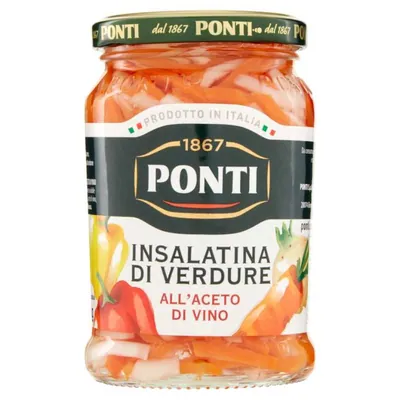 Ponti Салатик из овощей в винном уксусе, 290 г