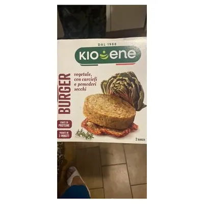 Kioene artichoke and sun-dried tomato veggie burger, 200 g