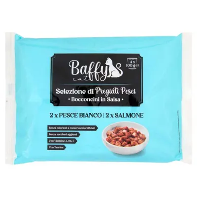 Baffy Cat chunks with fish, 4 × 100 g