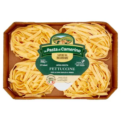 La Pasta di Camerino Fettuccine all’Uovo Trafilata al Bronzo, 250 g