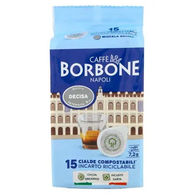 Caffè Borbone Кофе в чалдах компостируемых Miscela Decisa, 15 × 7,2 г
