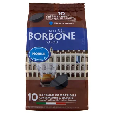 Caffè Borbone Кофе в капсулах Miscela Nobile совместимые с Lavazza A modo Mio, 10 × 7,2 г