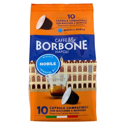 Caffè Borbone Кофе в капсулах Miscela Nobile совместимые с Nespresso, 10 × 5 г
