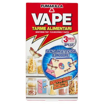 Vape Ловушка для пищевой моли Anti Tarme Alimentari, 3 шт