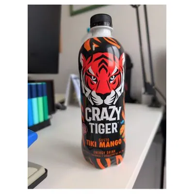 Crazy Tiger Tiki Mango energy drink, 500 ml