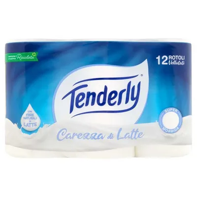 Tenderly Туалетная бумага Prestige Fior di Lino Maxi, 12 шт.