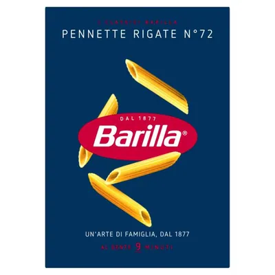 Barilla Pennette Rigate n.72, 500 г