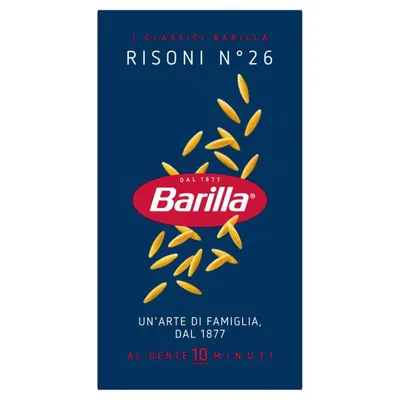 Barilla Risoni n.26, 500 г