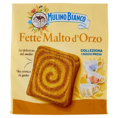 Mulino Bianco хрустящие хлебцы с ячменным солодом, 32 шт., 315 г