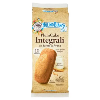 Mulino Bianco Цельнозерновой пирог Plumcake, 10 шт., 330 г