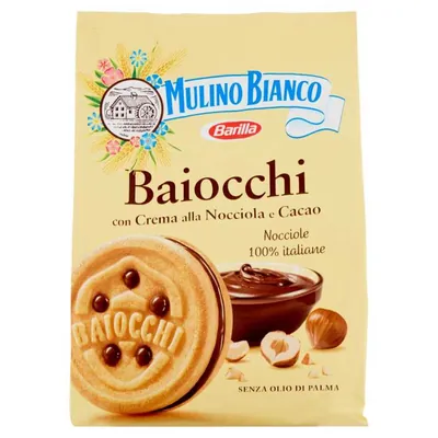 Mulino Bianco Baiocchi печенье с ореховым кремом, 260 г