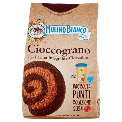 Mulino Bianco печенье Cioccograno с цельнозерновой мукой и шоколадом, 330 г