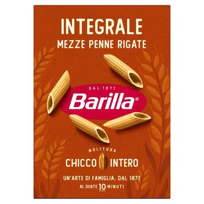 Barilla Integrale цельнозерновые мецце пенне ригате, 500 г