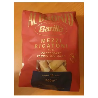 Barilla макароны из твердых сортов пшеницы Mezzi Rigatoni Al Bronzo, 500 г