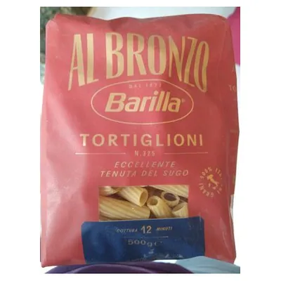 Barilla макароны из твердых сортов пшеницы Tortiglioni Al Bronzo, 500 г