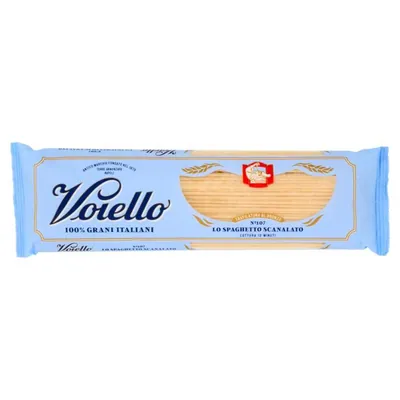 Voiello Спагетто Сканалато n.107 бронзового вытягивания из 100% итальянской золотой пшеницы, 500 г
