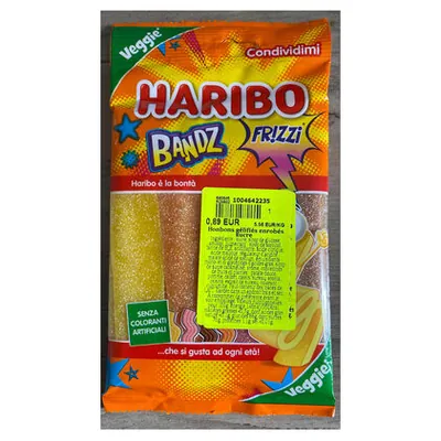 Haribo Bandz Frizzi sour chewy jellies, 160 g