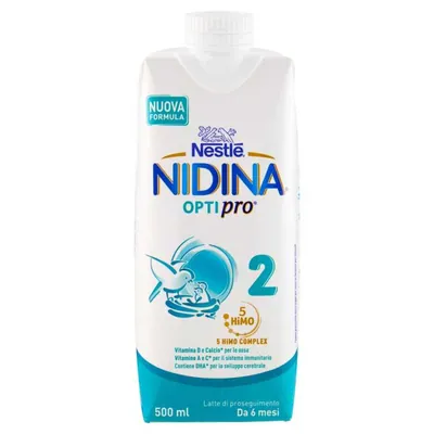 Nestle' Молоко Nidina 2 жидкое, 500 мл