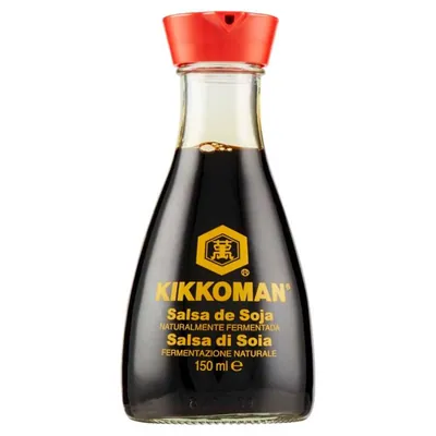Kikkoman classic soy sauce with dispenser, 150 ml